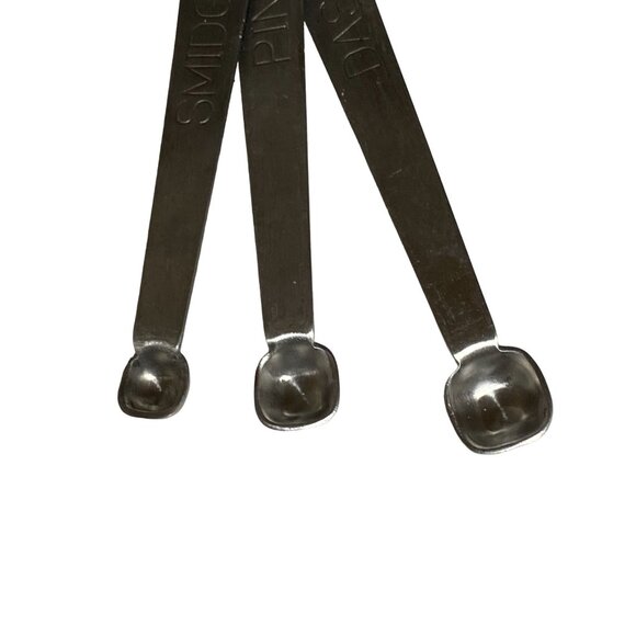 Measuring Spoons Smidgen Dash Pinch Used Stainless Steel - Picture 4 of 8